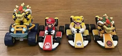 Nintendo Super Mario Bros. Mario Kart 7 & 8 Pullback Figure 4pcs Set Mario Wario • $115.15