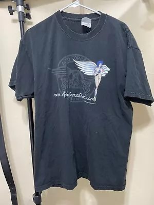 AEROSMITH Vintage T-Shirt - Aero Force One  2004 Fan Club Exclusive Large L • $0.99