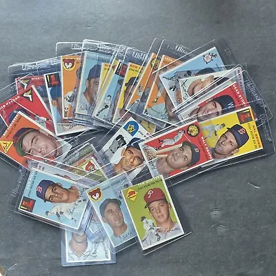 $1.25 • Buy Vintage 1954 Topps Baseball Cards Lot Of 30 Cards, VG/EX, Set Break