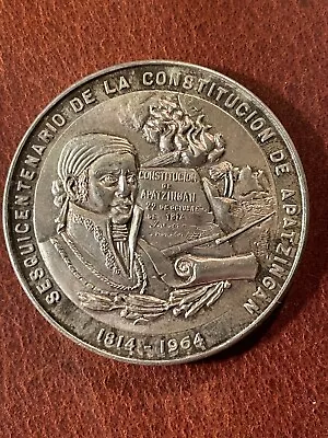 1814 1964 Sesquicentenario De La Constitucion De Apatzingan .925 Medal  • $125