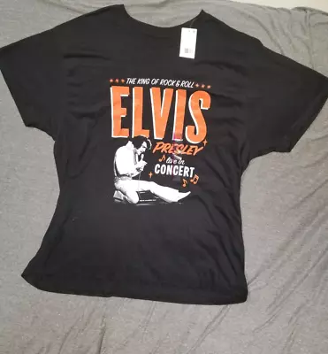 Elvis Presley XXL Shirt King Of Rock & Roll Live In Concert • $20