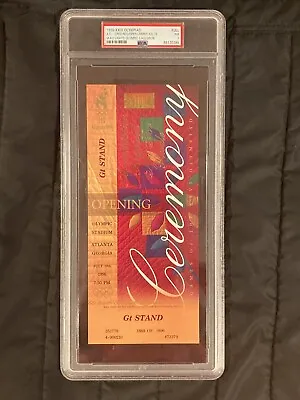 Muhammad Ali Lights Caldron 🔥1996 Olympics Opening Ceremony Ticket PSA 7 • $299.99