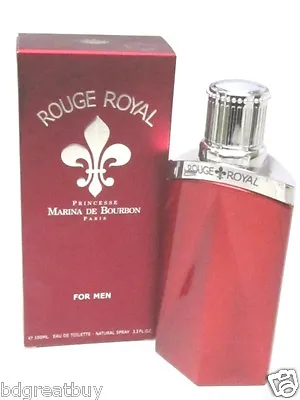 Marina De Bourbon 'Rouge Royal' For Men. Eau De Toilette Spray 3.3 Oz FREE SHIP • $9.99