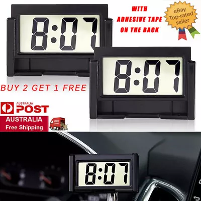 Small Digital Clock LCD Date Time Calendar For Car Dashboard Table Desk Portable • $8.99