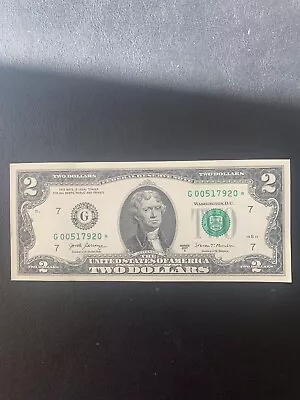 Two Dollar Star Bills - $2 Uncirculated Star Note • $19.99