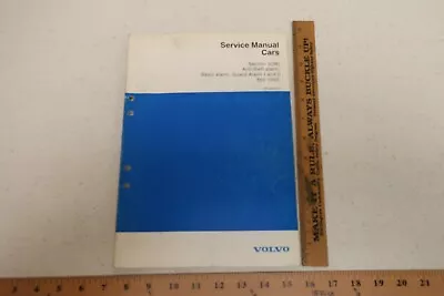 Volvo Service Manual Car Section 3 36 Anti Theft Alarm Basic Guard 850 1992 (800 • $11.10