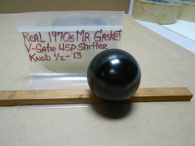 $99.95 • Buy REAL 70s MR GASKET V GATE 2 4SP ORIG SHIFTER KNOB 1/2-13 CHEVY FORD MOPAR V-GATE