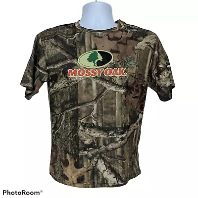 Mossy Oak Boys Brown Camouflage T-Shirt XL Hunting Fishing Outdoors Short Sleeve • $14