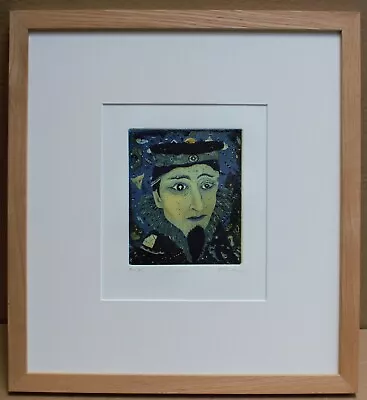 £145 • Buy Pilot. Original Surrealist Etching By Listed Finnish Artist Juha Tammenpää 2006