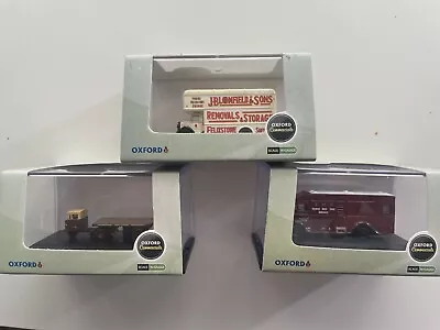 3 Oxford Diecast N Gauge Model Vehicles. Removal Van Mechanical Horse Horse Bo • £5.99