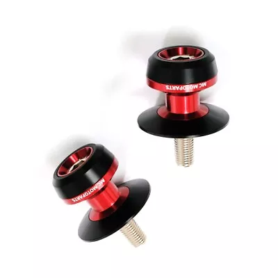 Red Twall Rear Swingarm Spools 6mm For YZF R3 R6 YZF-R6 19 20 21 22 23 • $31.78