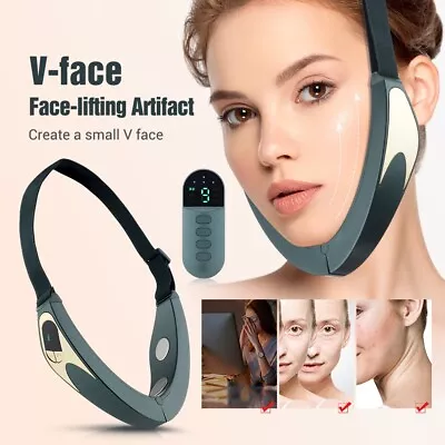 Microcurrent Facial Lifting Massager EMS Heating Skin Rejuvenation • $35.73