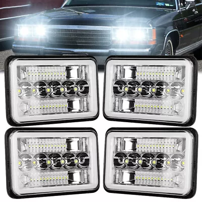 4pcs 4x6'' LED Headlights HI/LO/DRL For Ford LTD Crown Victoria Mustang Granada • $52.99