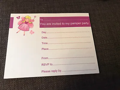 Childrens Pamper Party Invites ‘You Are Invited To My Pamper Party’ A6 Card • £1.50