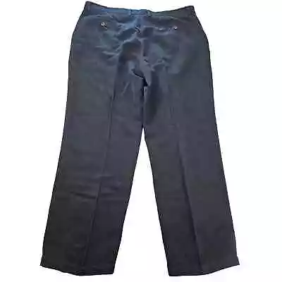 Tasso Elba 40x32 Silk Linen Blend Navy Slacks Dress Pants EUC Proffesional # • $22.99