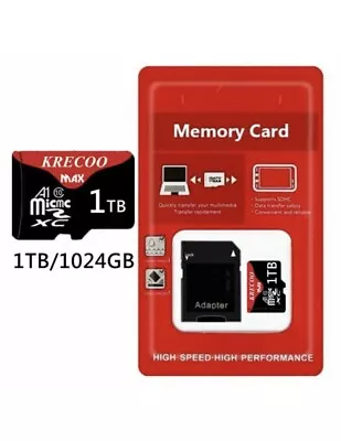 1TB Micro SD Card Memory Card TF Card With Free Adapter High Spd Free Shipping! • $10.99