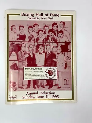 1995 Canastota NY Boxing Hall Of Fame Induction Program And Lot Of News Items • $76.99