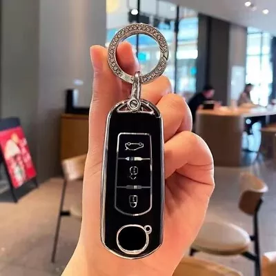 $19.99 • Buy TPU Car Remote Key Fob Cover Case Keyless For Mazda 2 3 5 6 CX-3 CX-5 CX-7 Black