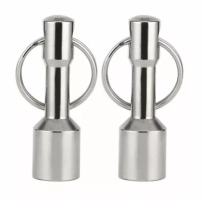 2PCS Keychain Neodymium Magnet For Testing Brass Gold Silver Coins Ferrous Metal • $6.06