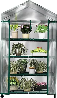 Portable Mini Indoor Outdoor Greenhouse Sturdy Greenhouse-4-Tier For 4-Tier NEW • $63.98