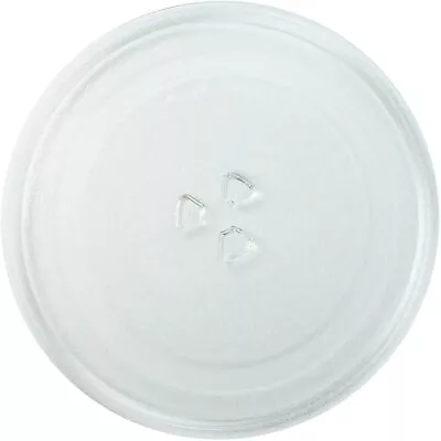 Microwave Turntable Glass Plate Dish Universal Strong Durable 3 Fixers 245mm • £9.99