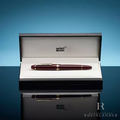 Montblanc Meisterstück LeGrand Bordeaux Traveller 147 Fountain Pen ID 12098 OVP • $1779