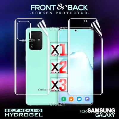 $7.99 • Buy For Samsung Galaxy S20 Ultra S10 Plus S10e S8 S9+ Plus Hydrogel Screen Protector