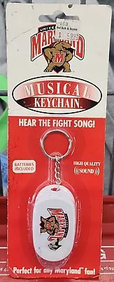 Vtg University Of Maryland Musical Keychain Works Great! NEW NIp Fight Song  • $19.99