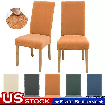 1/4/6 Slipcover Stretch Floral Dining Chair Covers Jacquard Seat Protector Decor • $68.19