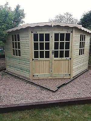 £1350 • Buy Corner Summerhouse Shed Summerhouse Heavy Duty Tanalised Corner Summerhouse 