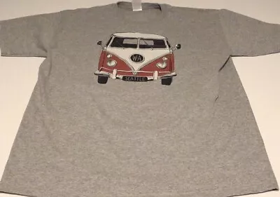 VW Bus Seattle T-shirt Mens Gray Short Sleeve Cotton Blend Size XL Preowned  • $9.95