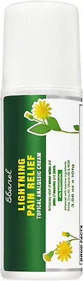 $24.65 • Buy Ebanel Menthol Arnica Gel Pain Relief Cream Roll On With Hemp Oil, Emu Oil, MSM,
