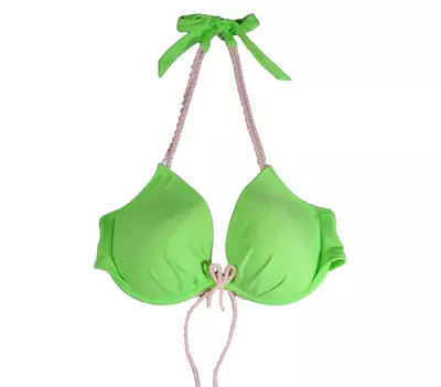 Victoria Secret Neon Green Push Up Bikini Swim Top 36B • $15.29