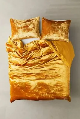 £82.79 • Buy Duvet Cover With Pillow Case Crushed Velvet Quilt Cover Bedding Set King UK Size