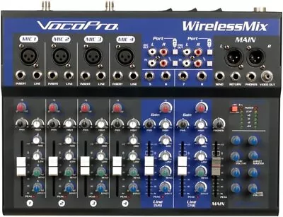 VOCOPRO WirelessMix-2 All-In-One Live Sound / Karaoke Mixer With 2 UHF... • $659