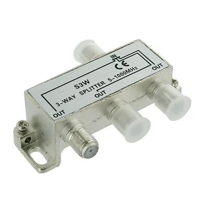 $5.23 • Buy 3 Way TV F Type Splitter 5-2300MHz 12V DC 500mA