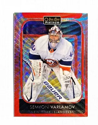 Semyon Varlamov ~ 2021-22 O-Pee-Chee Platinum ~ Red Surge #122 • $0.99