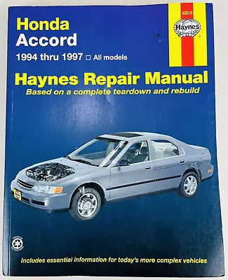 Used Honda Accord 1994 Thru 1997 Haynes Repair Manual 42013 • $8.99