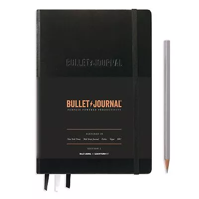 Leuchtturm1917 Bullet Journal Edition 2 A5 Hardcover - Black • $54.95