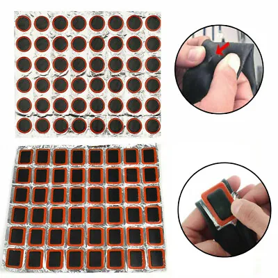48Pcs Bike Bicycle Rubber Tube Tire Tyre Cold Patches Repair Kit Puncture Repair • $5.99