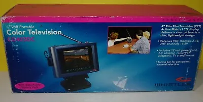 Boxed New Vintage Whistler 4in TFT-LCD COLOR TV 12 Volt Portable CO403DC • $84.98