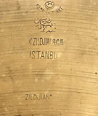 K. Zildjian Istanbul 17  Old Stamp Type I 1078g • $1800