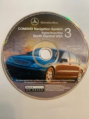 2001 2002 Mercedes Benz SClass Navigation CD #3 North Central USA REL 7/01 • $13.75