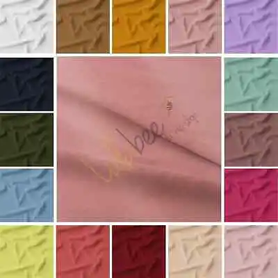 £6.99 • Buy 27 Colors - Plain Scuba Crepe Jersey Stretch Spandex Dress Fabric Material 60  W
