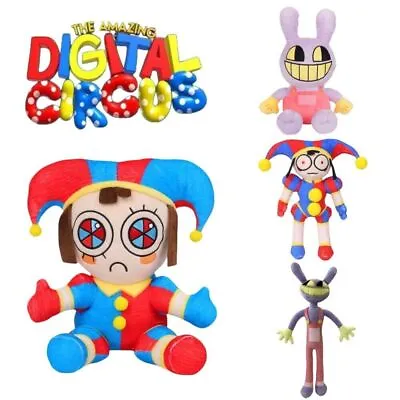 The Amazing Digital Circus Pomni Jax Stuffed Plush Doll Cute Toys Kids Xmas Gift • £16.19