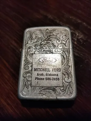 VTG Park Lighter Embossed Aluminum   Mitchell Ford  Arab Alabama   Made In USA • $28