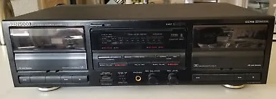 Kenwood KX-W5040 Dolby Stereo High Speed Dub Double Cassette Deck MINT • $235