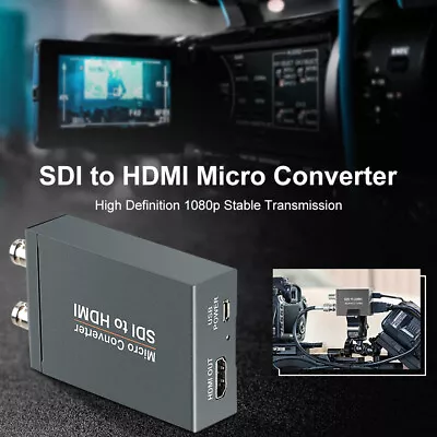 1 Port To 2 SDI To HDMI + SDI Mini HD Video Switcher Micro Audio Converter E4 • $29.99