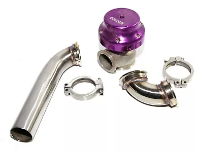$99.99 • Buy PURPLE 38MM V-band Wastegate+Exhaust Dump Tube Pipe+90 Deg Elbow Inlet Adapter