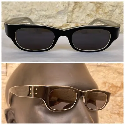 Vintage Morel Sunglasses Men France Made Small Art Deco 1960's Unused Nos Paris • $159.20